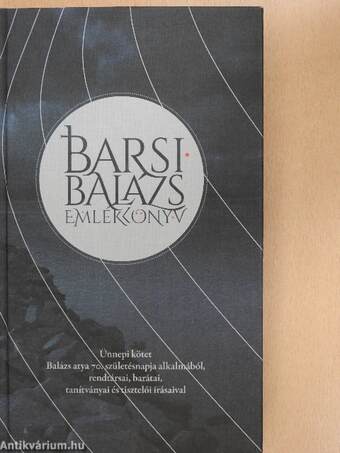 Barsi Balázs emlékkönyv