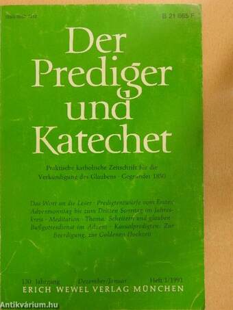 Der Prediger und Katechet 1991. (nem teljes évfolyam)