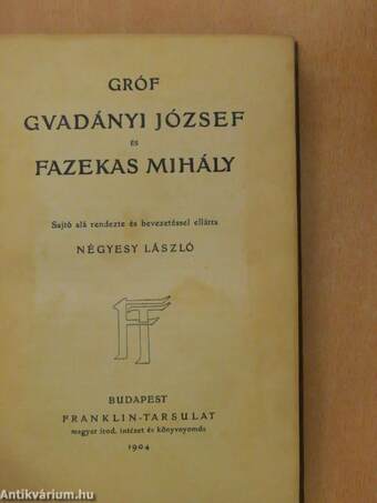 Gróf Gvadányi József és Fazekas Mihály