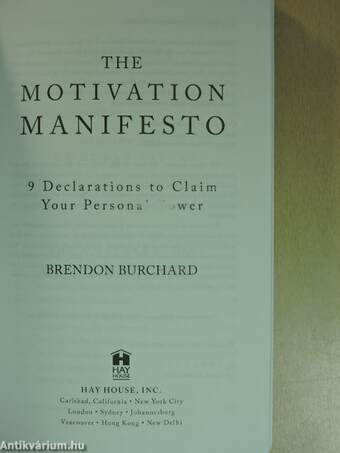 The Motivation Manifesto