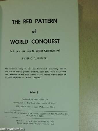 the Red Pattern of World Conquest