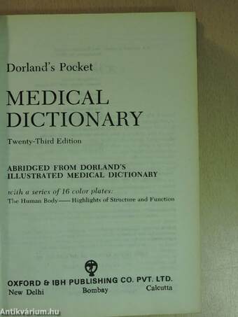 Dorland's Pocket Medical Dictionary