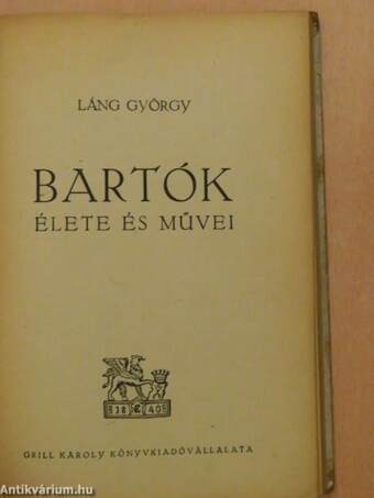 Bartók élete és művei