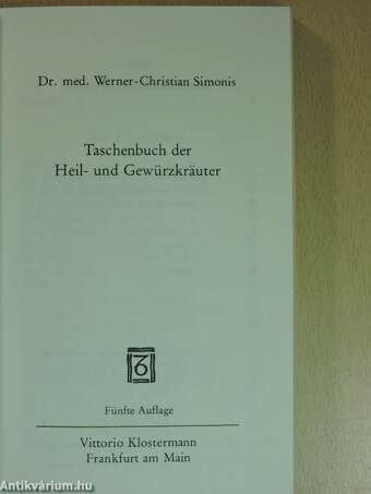 Taschenbuch der Heil- und Gewürzkräuter