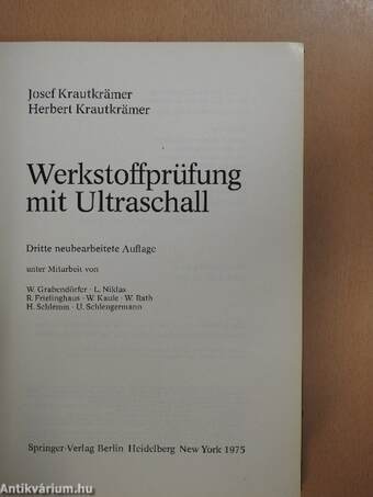 Werkstoffprüfung mit Ultraschall