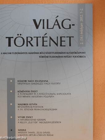 Világtörténet 2012/1-4.