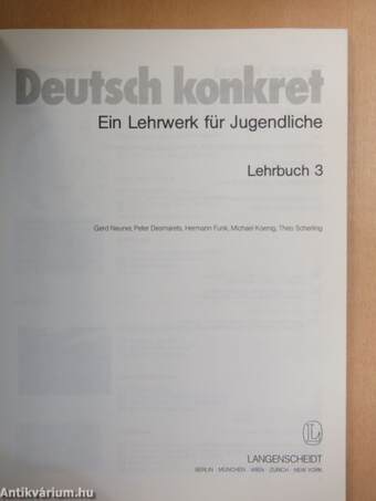 Deutsch konkret - Lehrbuch 3.