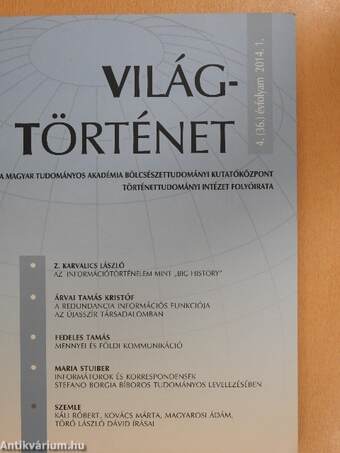 Világtörténet 2014/1-4.