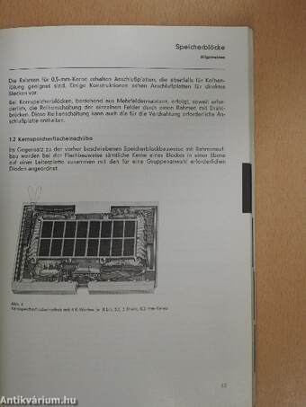 Rechteck-Siferrit Speicherelemente Datenbuch 1972/73