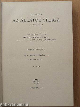 Brehm - Az állatok világa III.