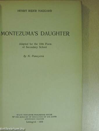 Montezuma's Daughter