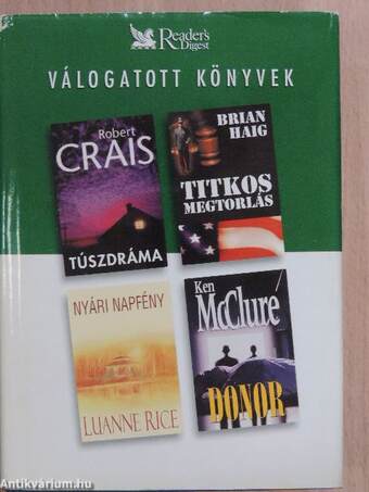 "10 kötet a Reader's Digest Válogatott Könyvek sorozatból (nem teljes sorozat)"