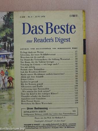 Das Beste aus Reader's Digest Juni 1974
