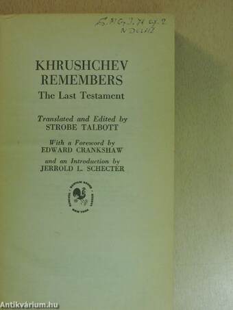 Khrushchev Remembers