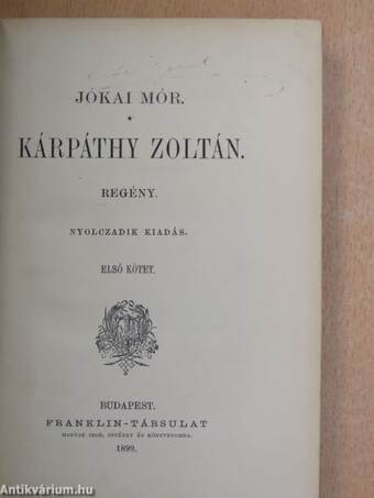 Kárpáthy Zoltán I-III.