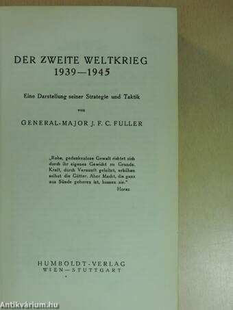 Der zweite Weltkrieg 1939-1945