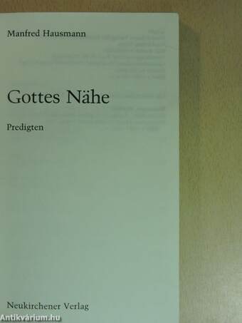 Gottes Nähe