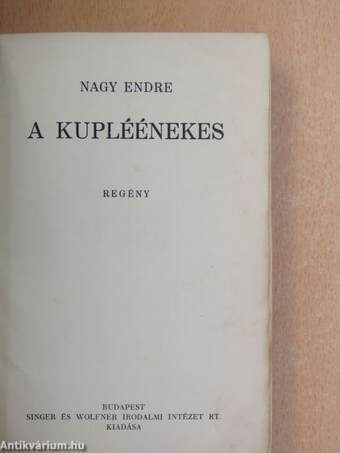 A kupléénekes