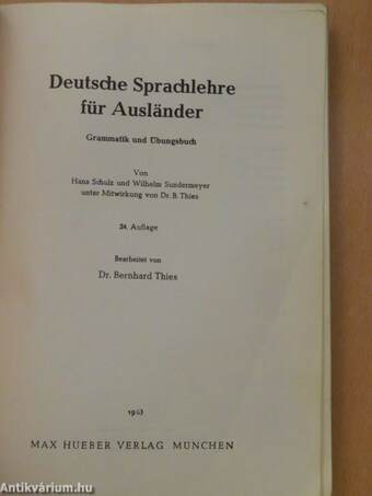 Deutsche Sprachlehre für Ausländer