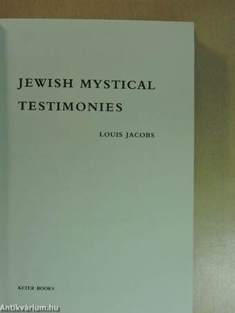 Jewish Mystical Testimonies