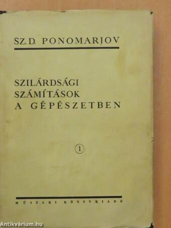 Szilárdsági számítások a gépészetben 1-7.