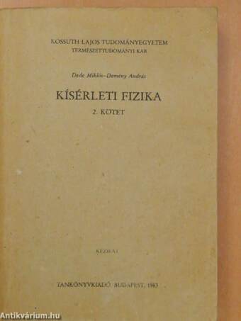 Kísérleti fizika 2.