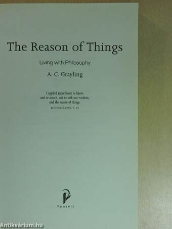 The Reason of Things