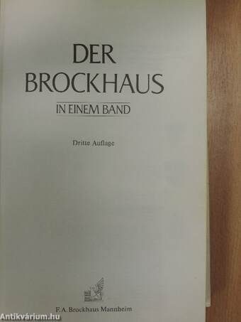 Der Brockhaus in einem Band