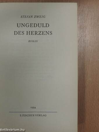 Ungeduld des Herzens