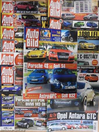 Auto Bild Magyarország 2005., 2007-2008., 2010. (vegyes számok) (12 db)