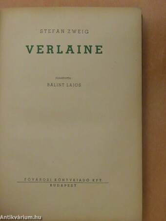 Verlaine/Verlaine válogatott versei