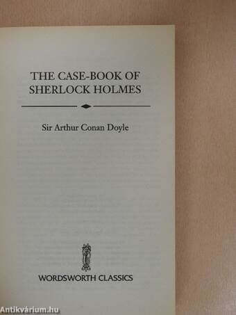 The Case-Book of Sherlock Holmes