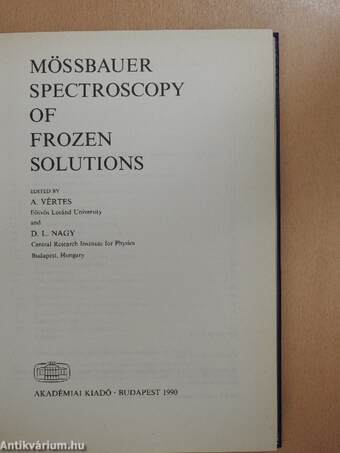 Mössbauer spectroscopy of frozen solutions