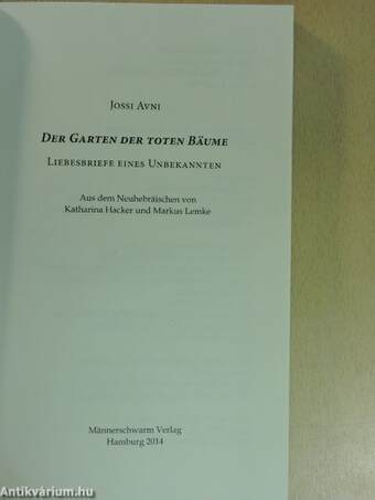 Der Garten der Toten Bäume