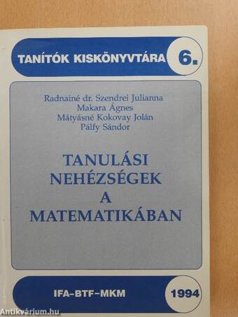 Tanulási nehézségek a matematikában 