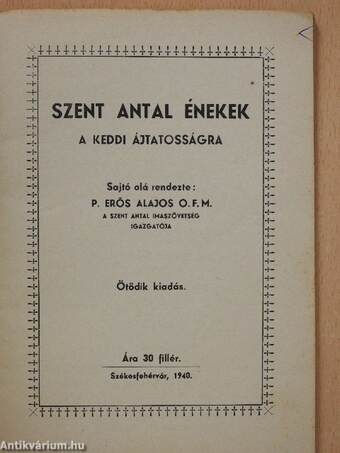 Szent Antal énekek