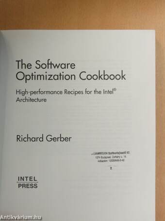 The Software Optimization Cookbook - CD-vel