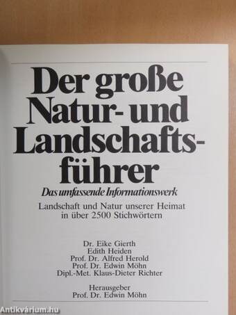 Der große Natur- und Landschaftsführer