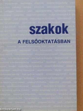 Szakok a felsőoktatásban