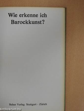 Wie erkenne ich Barockkunst?