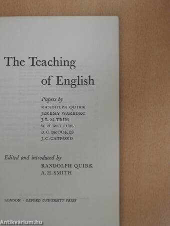 The Teaching of English