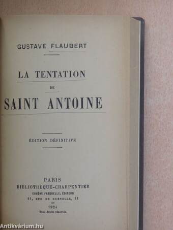 La tentation de Saint Antoine