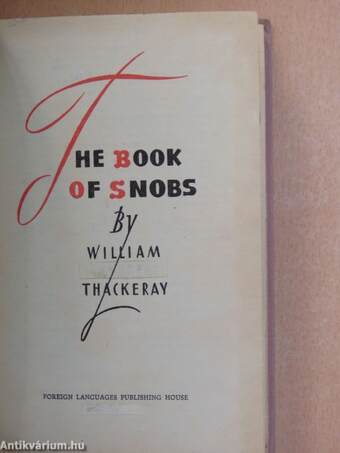 The Book of Snobs