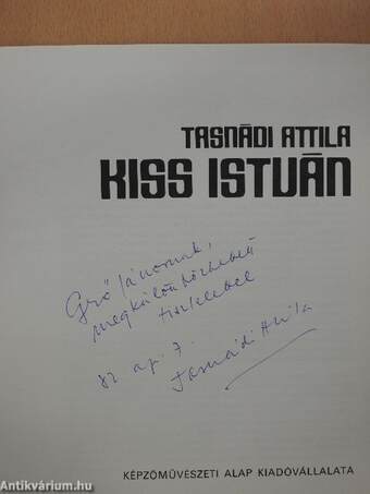 Kiss István (dedikált példány)