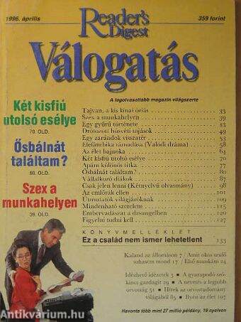 Reader's Digest Válogatás 1996. április