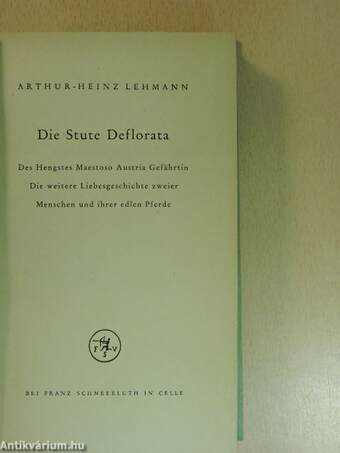 Die Stute Deflorata