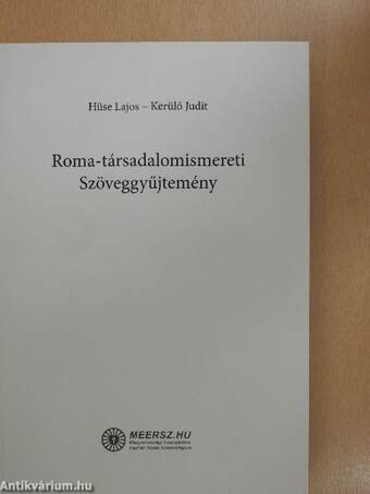 Roma-társadalomismereti Szöveggyűjtemény
