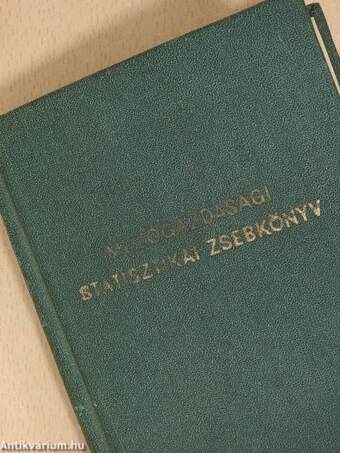 Mezőgazdasági Statisztikai Zsebkönyv 1959