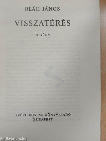 Visszatérés