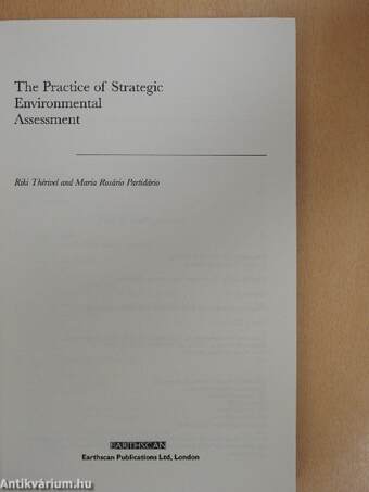 The Practice of Strategic Environmental Assessment